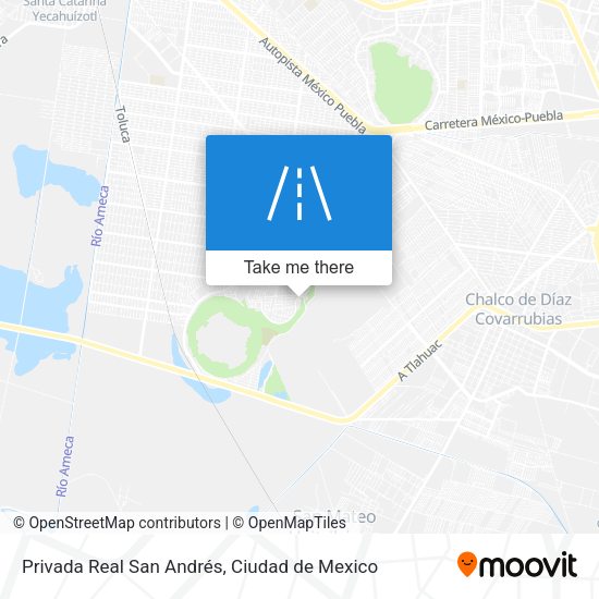 Privada Real San Andrés map