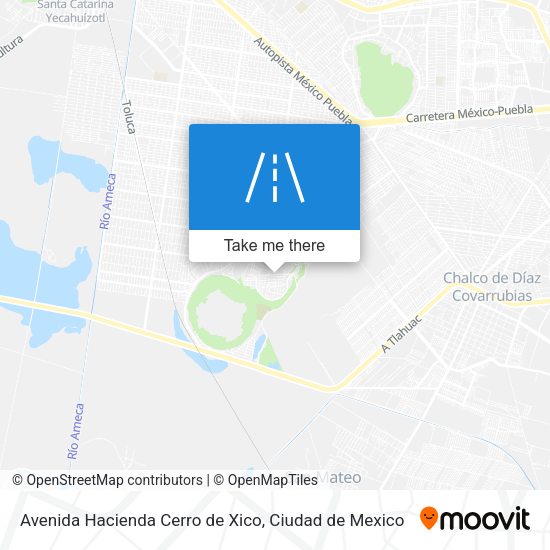 Avenida Hacienda Cerro de Xico map