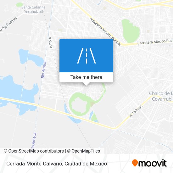 Cerrada Monte Calvario map