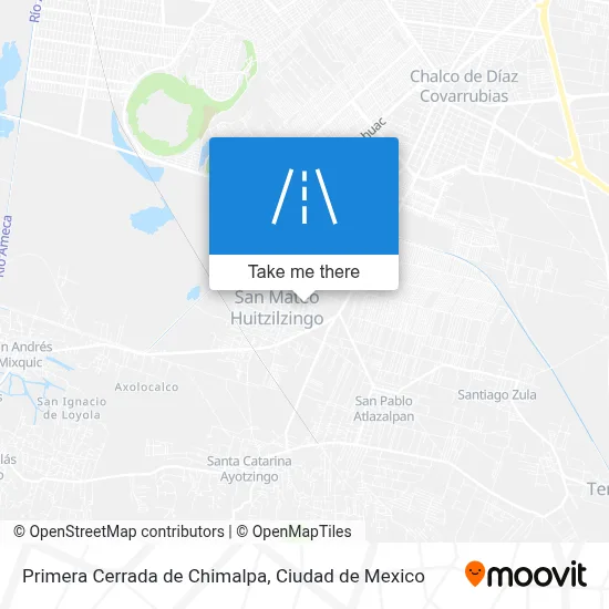 Primera Cerrada de Chimalpa map