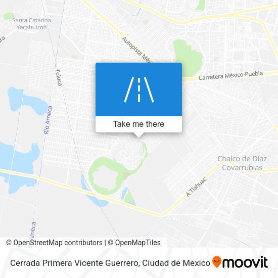 Mapa de Cerrada Primera Vicente Guerrero