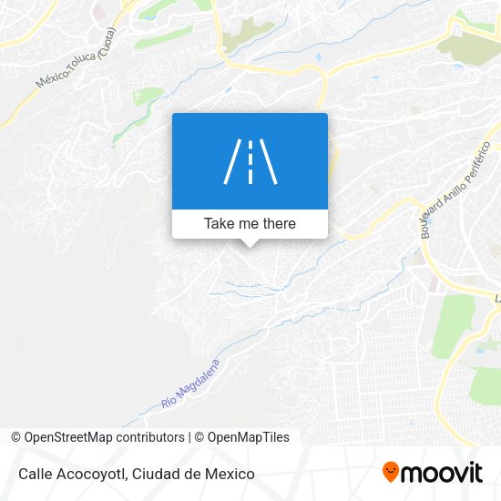 Calle Acocoyotl map