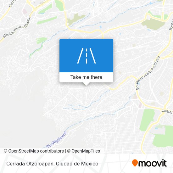 Mapa de Cerrada Otzoloapan
