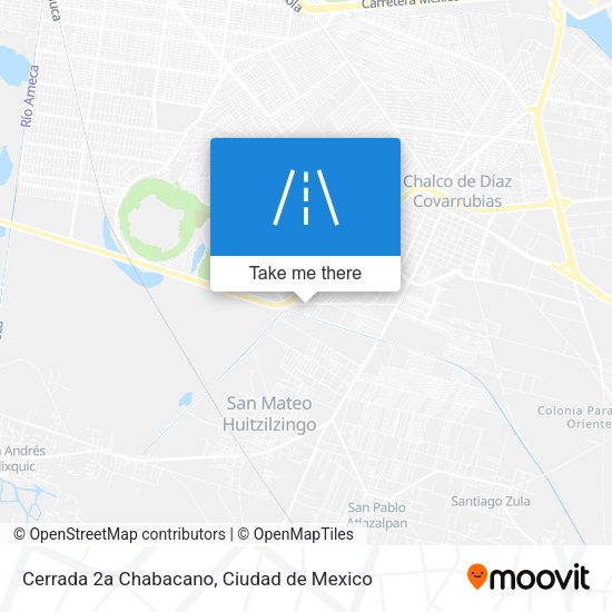 Cerrada 2a Chabacano map