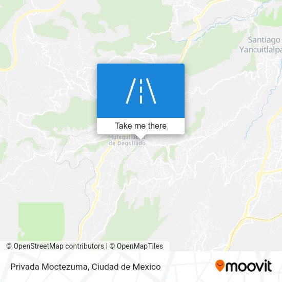 Privada Moctezuma map