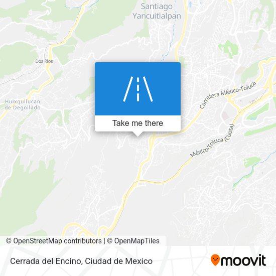 Cerrada del Encino map
