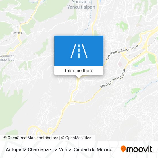 Mapa de Autopista Chamapa - La Venta