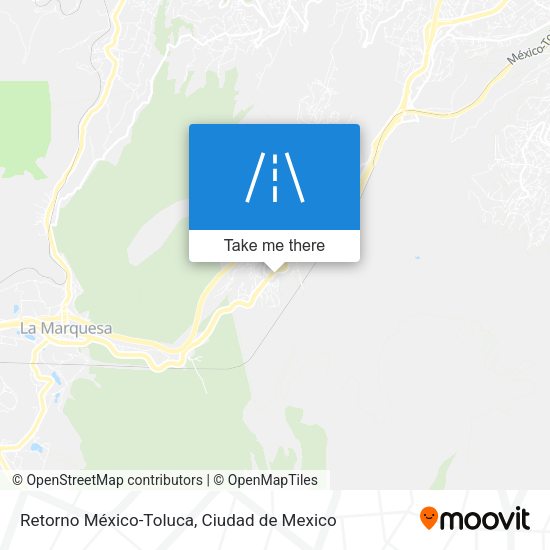 Retorno México-Toluca map
