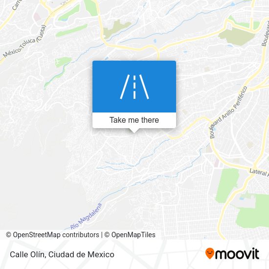 Mapa de Calle Olín