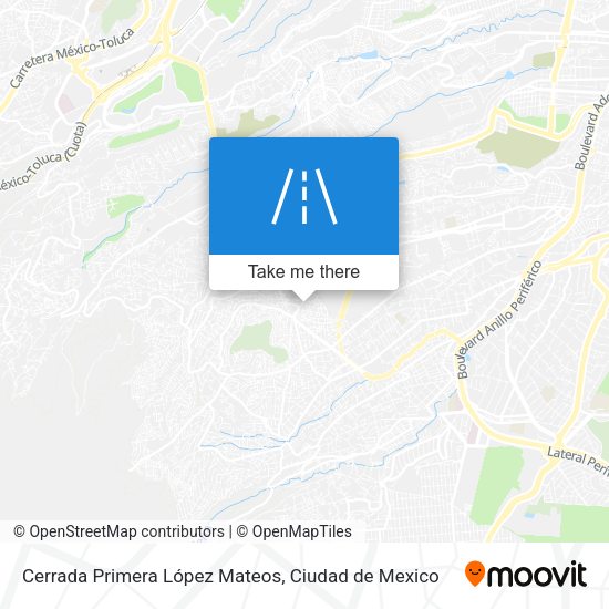 Cerrada Primera López Mateos map