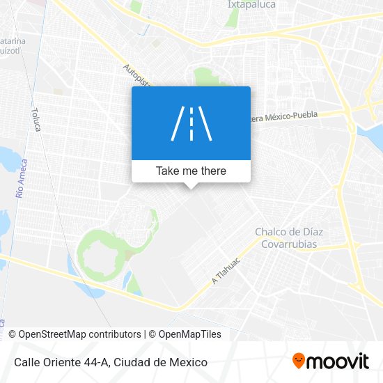 Mapa de Calle Oriente 44-A