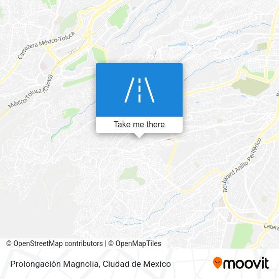 Prolongación Magnolia map