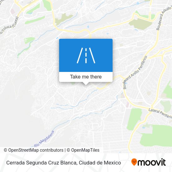 Mapa de Cerrada Segunda Cruz Blanca