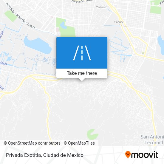Privada Exotitla map