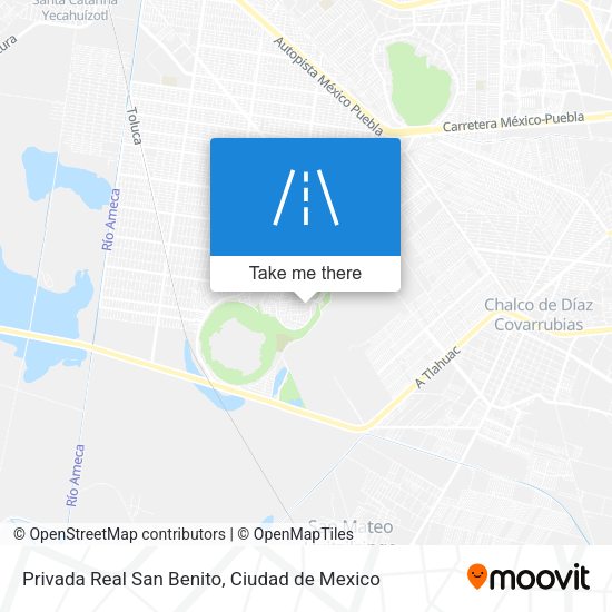 Privada Real San Benito map