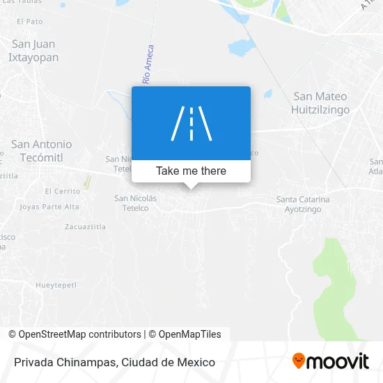 Privada Chinampas map