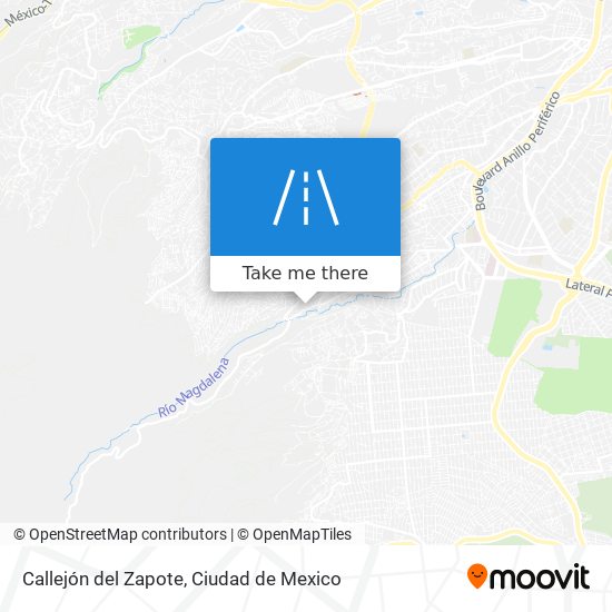 Callejón del Zapote map