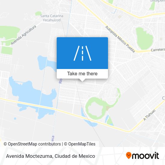 Avenida Moctezuma map