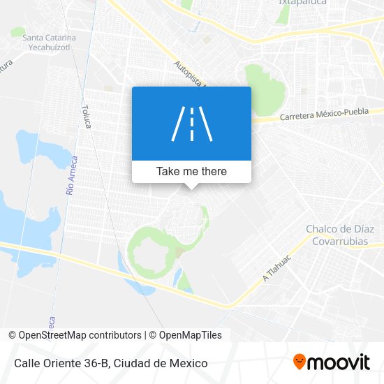 Calle Oriente 36-B map