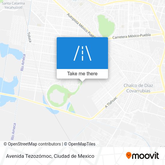 Avenida Tezozómoc map
