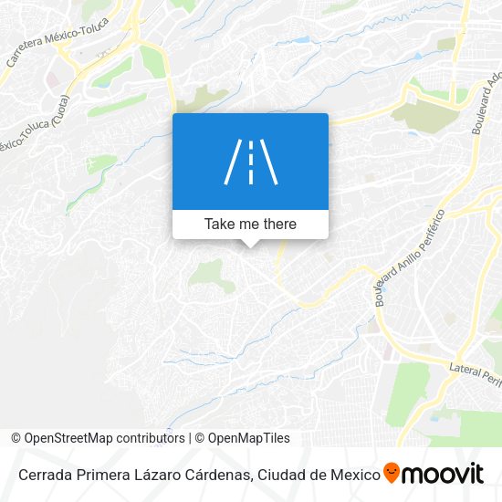 Cerrada Primera Lázaro Cárdenas map