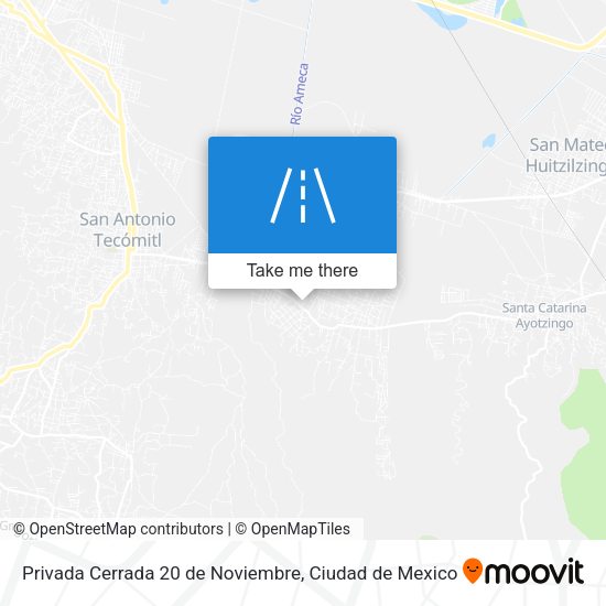 Privada Cerrada 20 de Noviembre map