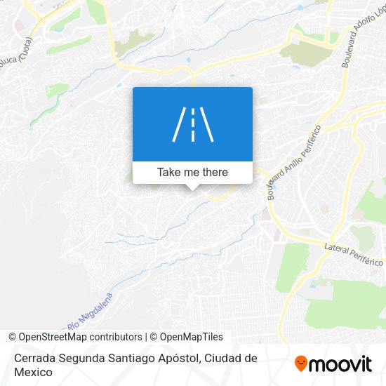 Cerrada Segunda Santiago Apóstol map