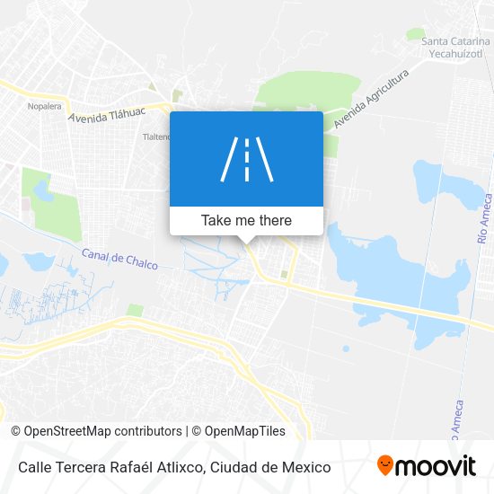 Calle Tercera Rafaél Atlixco map