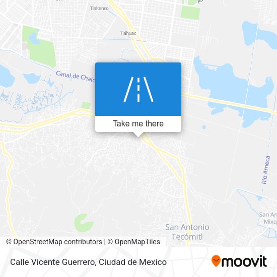 Calle Vicente Guerrero map