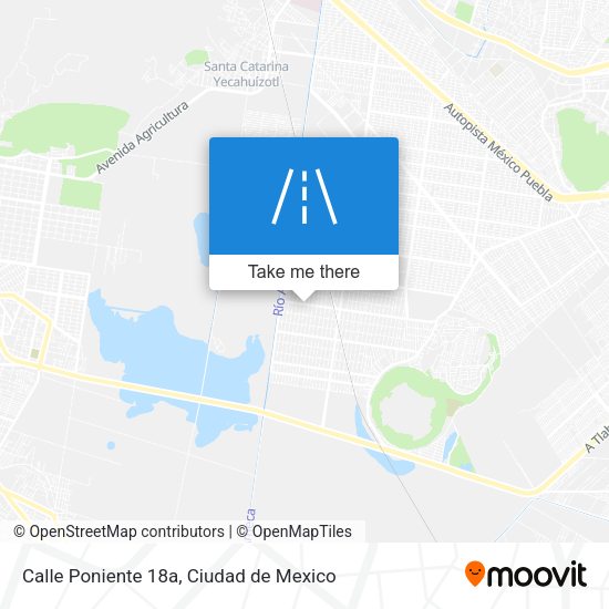Calle Poniente 18a map