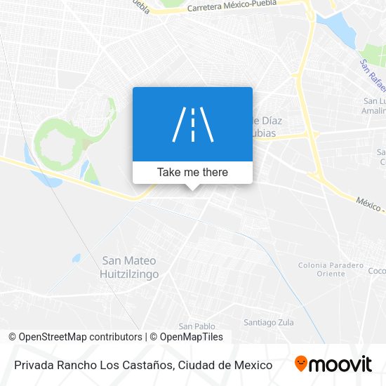 Mapa de Privada Rancho Los Castaños