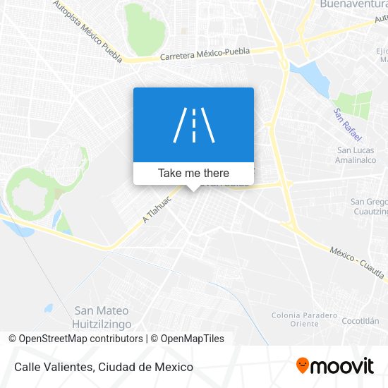 Calle Valientes map