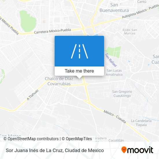 Sor Juana Inés de La Cruz map
