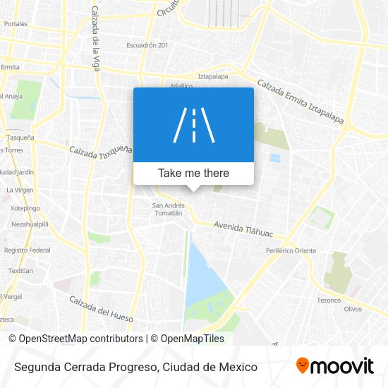 Mapa de Segunda Cerrada Progreso