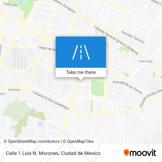 Calle 1 Luis N. Morones map