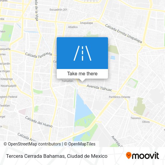 Mapa de Tercera Cerrada Bahamas
