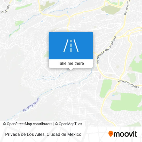 Privada de Los Ailes map