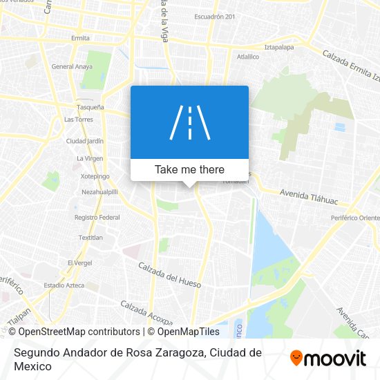 Segundo Andador de Rosa Zaragoza map