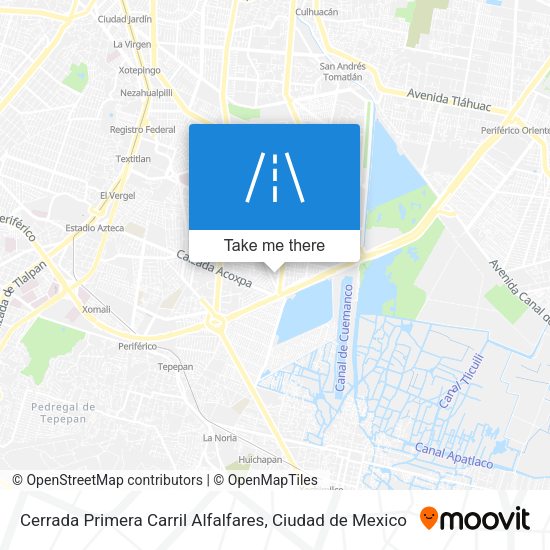 Mapa de Cerrada Primera Carril Alfalfares