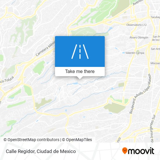 Calle Regidor map