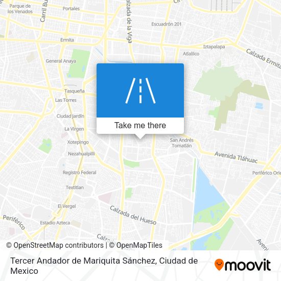 Tercer Andador de Mariquita Sánchez map