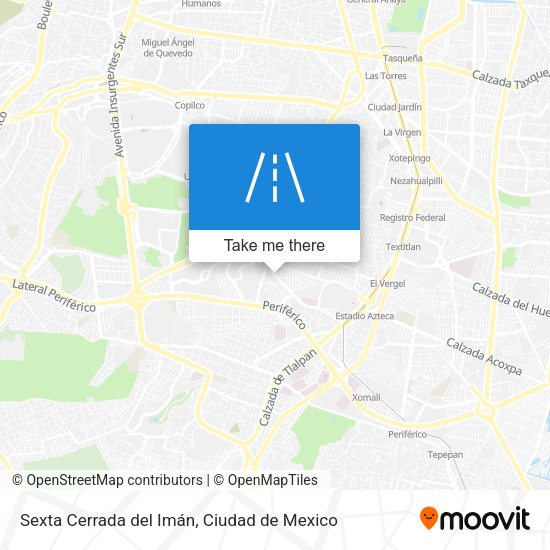 Sexta Cerrada del Imán map