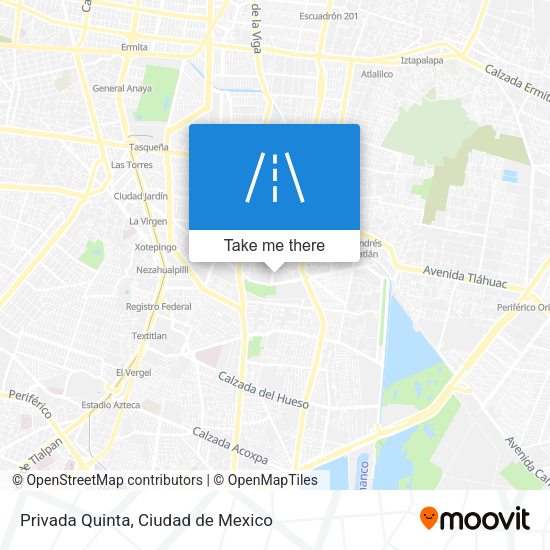 Mapa de Privada Quinta
