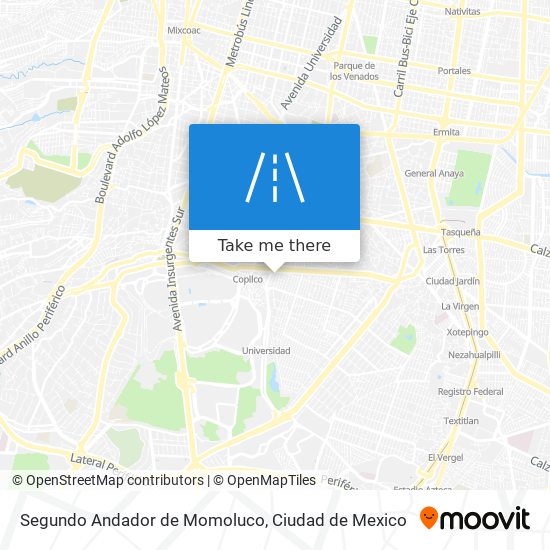 Segundo Andador de Momoluco map