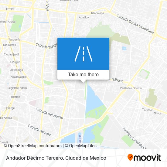 Mapa de Andador Décimo Tercero