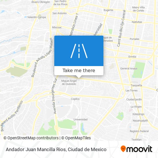 Andador Juan Mancilla Rios map