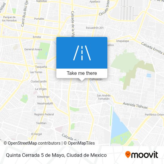 Quinta Cerrada 5 de Mayo map