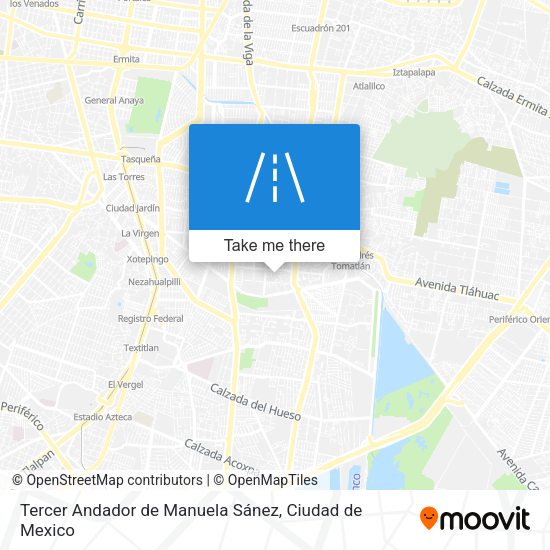 Tercer Andador de Manuela Sánez map