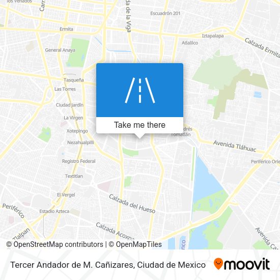 Mapa de Tercer Andador de M. Cañizares