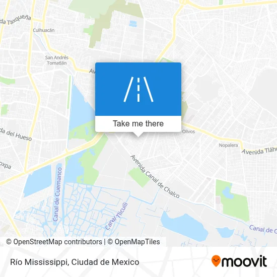 Río Mississippi map